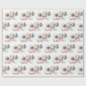 Weihnachtsmann und Weihnachtsmann Geschenkpapier (Flach)