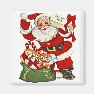 Weihnachtsmann und Weihnachtsmann Vintag Magnet