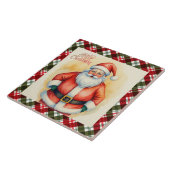 Weihnachtsmann und Weihnachtsmuster Keramik Tile Fliese (Seite)