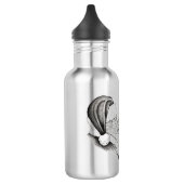 Weihnachtsmann und Weihnachtspferd Edelstahlflasche (Links)