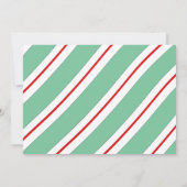 Weihnachtsmann und Zuckerrohr Einladung (Rückseite)