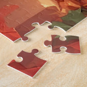 Weihnachtsmann und zwei fröhliche Kaninchen Puzzle (Seite)