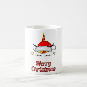 Weihnachtsmann Unicorn Weihnachten Geek Funny Gift Kaffeetasse