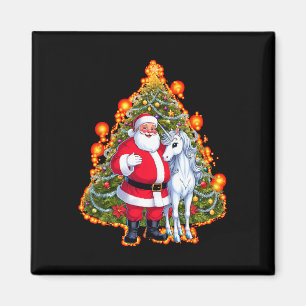 Weihnachtsmann Unicorn Weihnachten Weihnachten Wei Magnet
