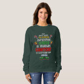 Weihnachtsmann unterrichten sweatshirt (Vorne ganz)