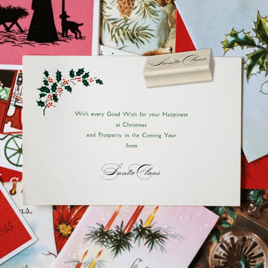 Weihnachtsmann Unterschrift Weihnachten III Gummistempel