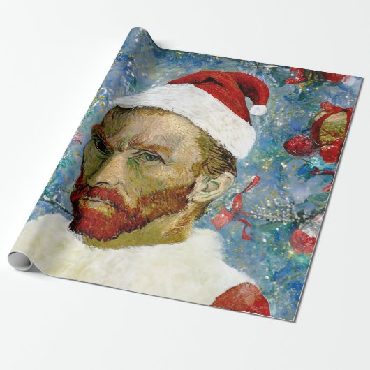 Weihnachtsmann, Van Gogh Geschenkpapier (Ungerollt)