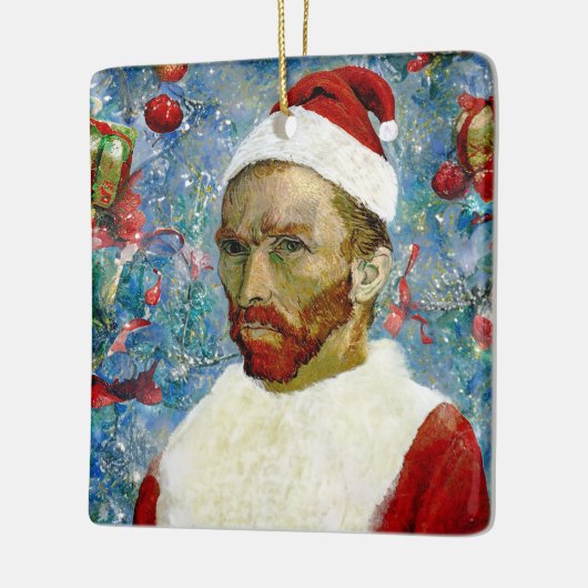 Weihnachtsmann, Van Gogh Keramikornament (Links)