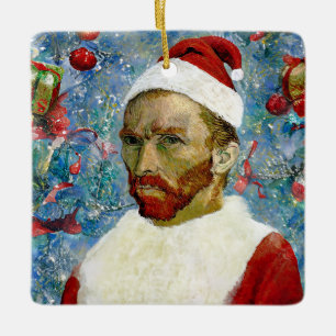 Weihnachtsmann, Van Gogh Keramikornament