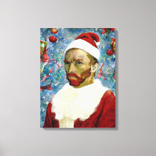 Weihnachtsmann, Van Gogh Leinwanddruck auf Spanrah
