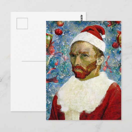 Weihnachtsmann, Van Gogh Postkarte (Vorne/Hinten)