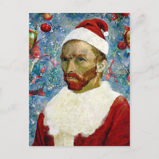 Weihnachtsmann, Van Gogh Postkarte (Vorderseite)