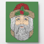 Weihnachtsmann/Vater Weihnachten Fotoplatte (Vorderseite)