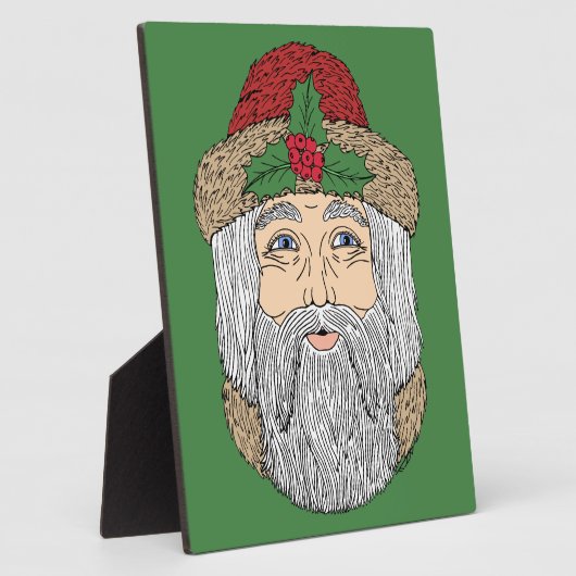 Weihnachtsmann/Vater Weihnachten Fotoplatte (Seite)