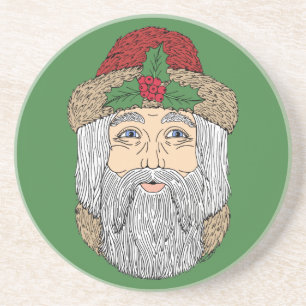 Weihnachtsmann/Vater Weihnachten Getränkeuntersetzer