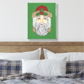 Weihnachtsmann/Vater Weihnachten Leinwanddruck (Insitu (Schlafzimmer))