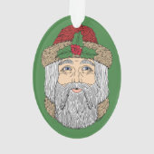 Weihnachtsmann/Vater Weihnachten Ornament (Rückseite)