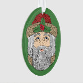 Weihnachtsmann/Vater Weihnachten Ornament (Vorderseite)