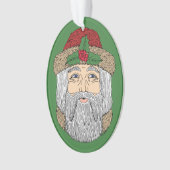Weihnachtsmann/Vater Weihnachten Ornament (Vorderseite)