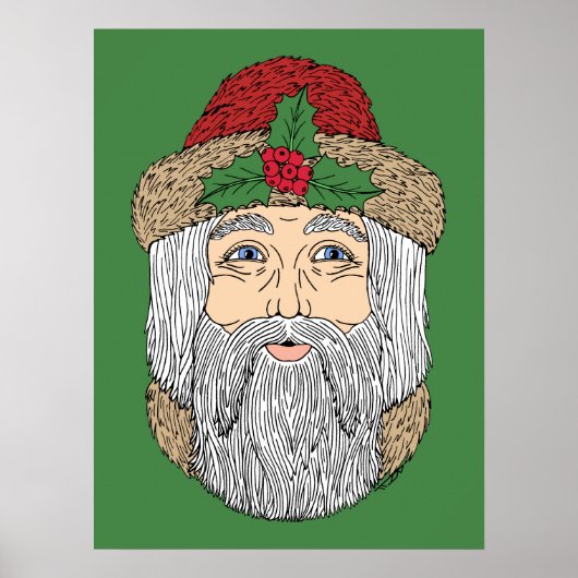 Weihnachtsmann/Vater Weihnachten Poster (Vorne)