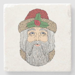 Weihnachtsmann/Vater Weihnachten Steinuntersetzer