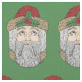 Weihnachtsmann/Vater Weihnachten Stoff (Nahaufnahme)