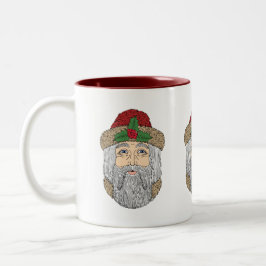 Weihnachtsmann/Vater Weihnachten Zweifarbige Tasse
