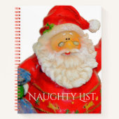 Weihnachtsmann Vater Weihnachts-Kinderliste Notizblock (Vorderseite)