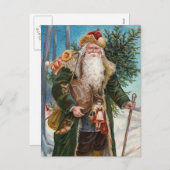 "Weihnachtsmann" Vintag Feiertagspostkarte (Vorne/Hinten)