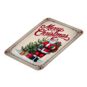 Weihnachtsmann Vintag Frohe Weihnachtsmagnet Magnet (Linke Seite)