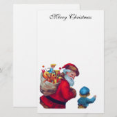 WEIHNACHTSMANN VINTAGE 2 BRIEFPAPIER (Vorne/Hinten)