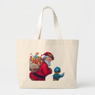 WEIHNACHTSMANN VINTAGE 2 JUMBO STOFFBEUTEL