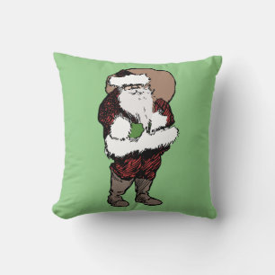 WEIHNACHTSMANN VINTAGE CHRISTMAS-KISSENHÜLLE KISSEN