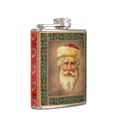 Weihnachtsmann Vintage-Flachmann Flachmann (Rechts)