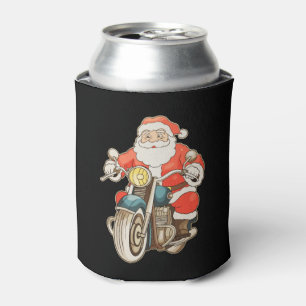 Weihnachtsmann Vintage-Motorrad-Biker Weihnachten  Dosenkühler
