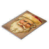 Weihnachtsmann Vintage-Notizbuch Notizblock (Linke Seite)