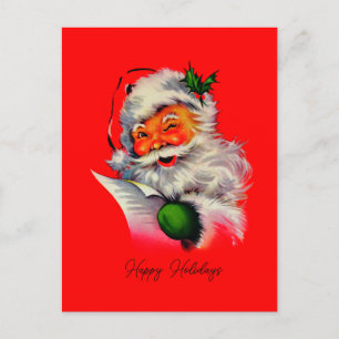 Weihnachtsmann Vintage Retro Klassiker traditionel Feiertagspostkarte
