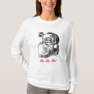 Weihnachtsmann Vintage Schwarz Weiß Rot Weihnachte T-Shirt