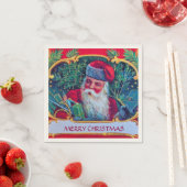 WEIHNACHTSMANN VINTAGE SERVIETTE (Beispiel)