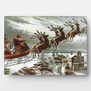 Weihnachtsmann Vintage Viktorianischer Weihnachtsm Fotoplatte