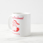 Weihnachtsmann Vintage Weihnachten Kaffeetasse (Vorderseite Links)
