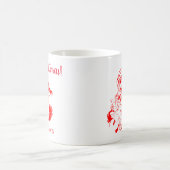 Weihnachtsmann Vintage Weihnachten Kaffeetasse (Mittel)