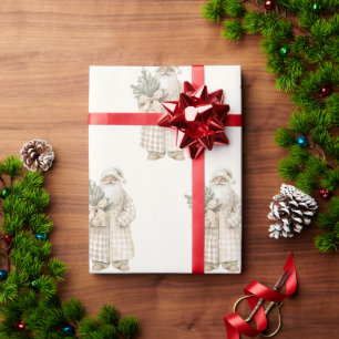 Weihnachtsmann Vintage-Weihnachtsverpackungspapier Geschenkpapier