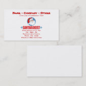 Weihnachtsmann Visitenkarte (Vorne/Hinten)