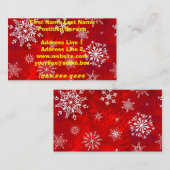 Weihnachtsmann Visitenkarte (Vorne/Hinten)