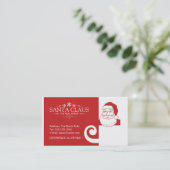 Weihnachtsmann-Visitenkarte Visitenkarte (Stehend Vorderseite)