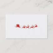 Weihnachtsmann-Visitenkarte Visitenkarte (Rückseite)
