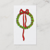 Weihnachtsmann-Visitenkarte Visitenkarte (Rückseite)