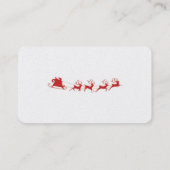 Weihnachtsmann-Visitenkarte Visitenkarte (Rückseite)