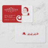 Weihnachtsmann-Visitenkarte Visitenkarte (Vorne/Hinten)